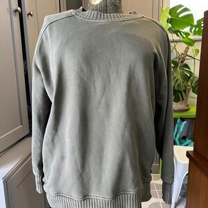 Aerie Olive Crewneck Sweater